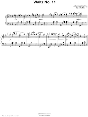 Waltz, Op. 39, No. 11