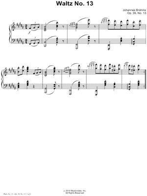 Waltz, Op. 39, No. 13