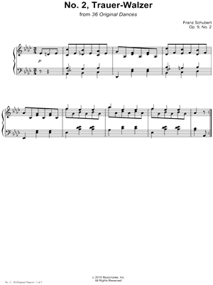 36 Original Dances, Op. 9, Dance No. 2