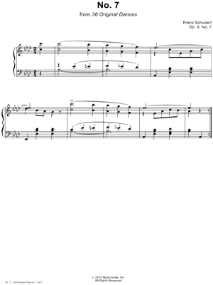 36 Original Dances, Op. 9, Dance No. 7