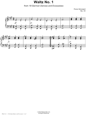 18 German Dances and Ecossaises, Op. 33: Waltz No. 1