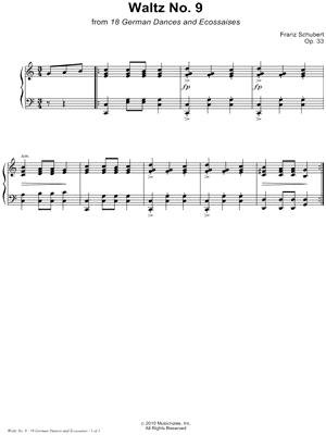 18 German Dances and Ecossaises, Op. 33: Waltz No. 9
