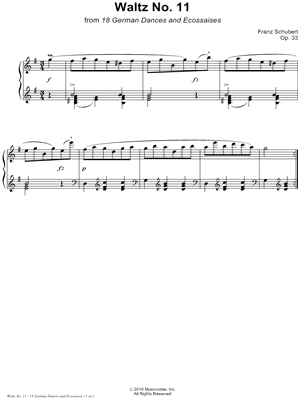 18 German Dances and Ecossaises, Op. 33: Waltz No. 11