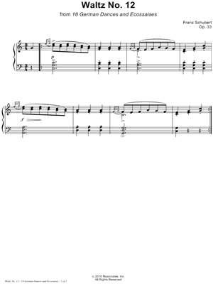 18 German Dances and Ecossaises, Op. 33: Waltz No. 12