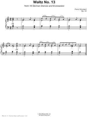 18 German Dances and Ecossaises, Op. 33: Waltz No. 13