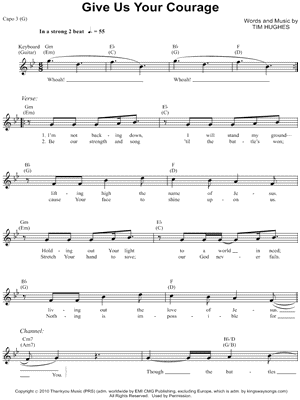 Give Us Your Courage