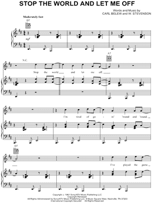 Stop the World and Let Me Off