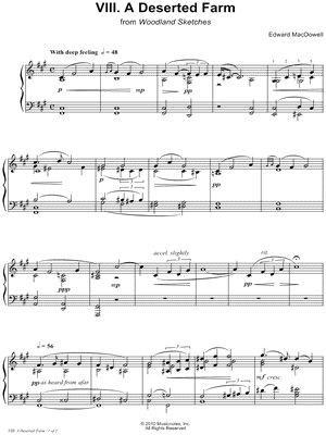 Woodland Sketches: 8. A Deserted Farm