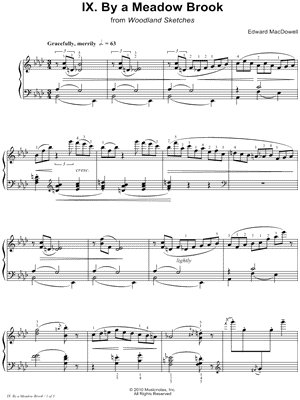 Woodland Sketches: 9. By a Meadow Brook