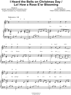 I Heard the Bells on Christmas Day / Lo, How a Rose E'er Blooming
