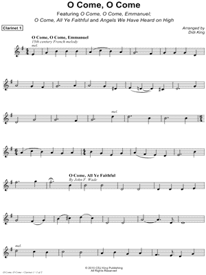 O Come, O Come - Clarinet 1