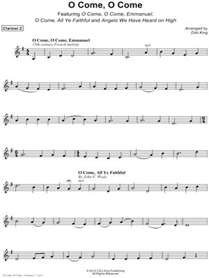 O Come, O Come - Clarinet 2