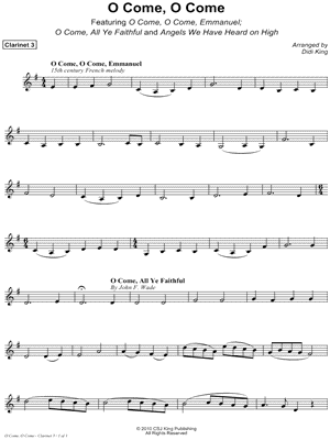 O Come, O Come - Clarinet 3