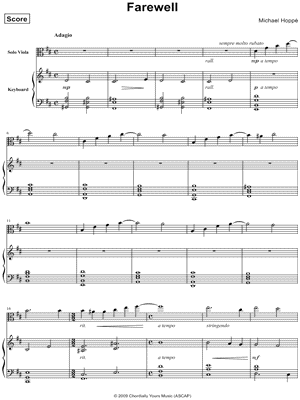 Farewell - Piano Accompaniment