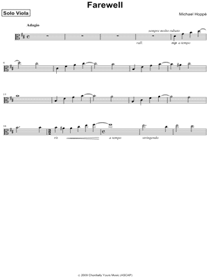 Farewell - Viola Part