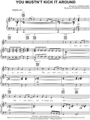 You Mustn't Kick It Around