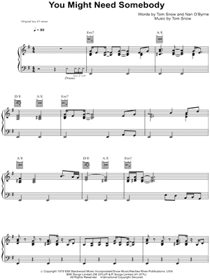 You Might Need Somebody