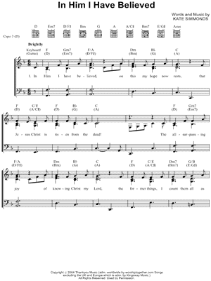 In Him I Have Believed