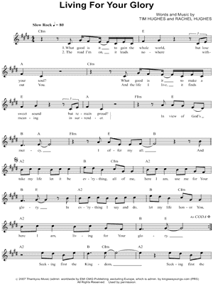 Living for Your Glory