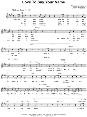 Love To Say Your Name