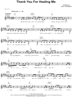 Thank You for Healing Me