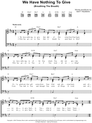 We Have Nothing To Give