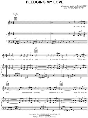 Pledging My Love