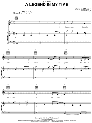 (I'd Be) A Legend In My Time