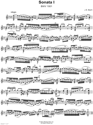 Violin Sonata No. 1 in G Minor, BWV 1001