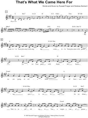 That's What We Came Here for