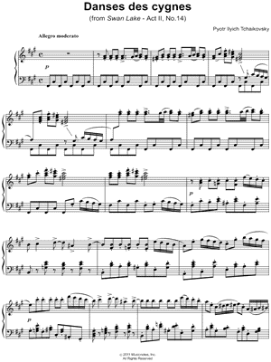 Danse des petits cygnes