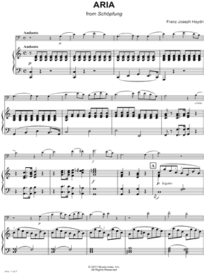 Aria, from Schöpfung - Piano Accompaniment