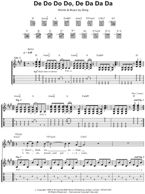 De Do Do Do, De Da Da Da