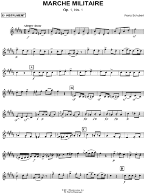 Marche Militaire - Eb Instrument