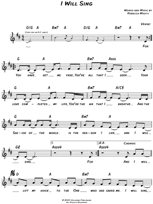 I Will Sing