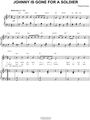 Johnny Is Gone for a Soldier