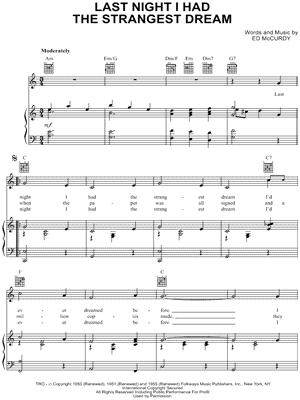 Last Night I Had the Strangest Dream