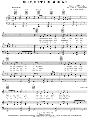 Billy, Don't Be a Hero