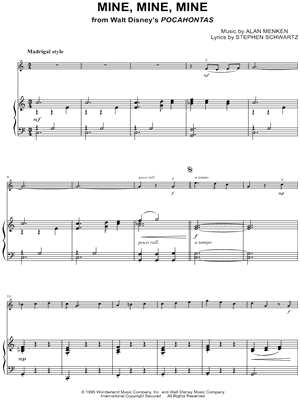 Mine, Mine, Mine - Piano Accompaniment (Strings)