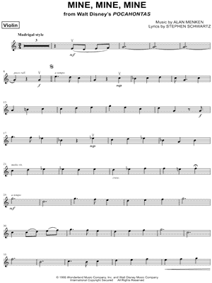 Mine, Mine, Mine - Violin