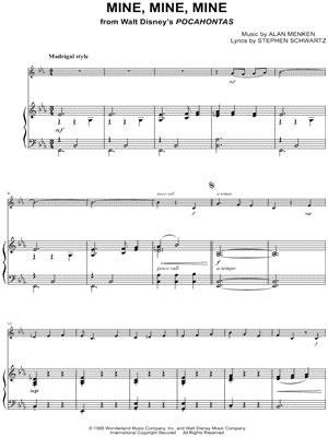 Mine, Mine, Mine - Piano Accompaniment