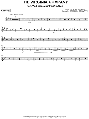 The Virginia Company - Clarinet