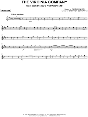 The Virginia Company - Alto Saxophone