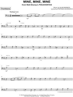 Mine, Mine, Mine - Trombone
