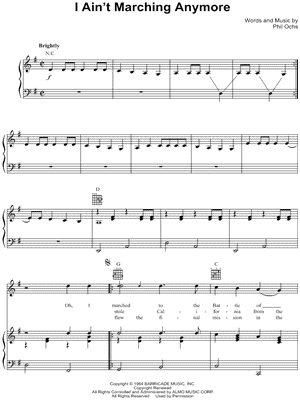 I Ain't Marching Anymore