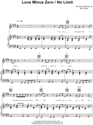 Love Minus Zero / No Limit