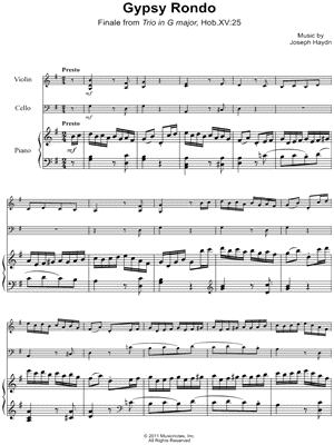 Gypsy Rondo - Piano Part