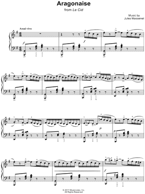 Aragonaise, from Le Cid