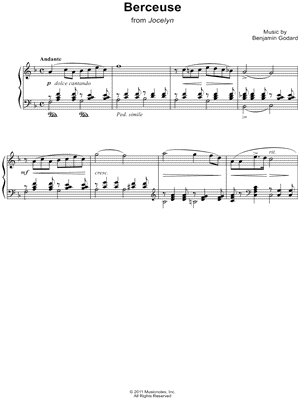 Berceuse (Andante), from Jocelyn