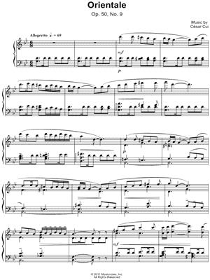 Orientale, Op. 50, No. 9